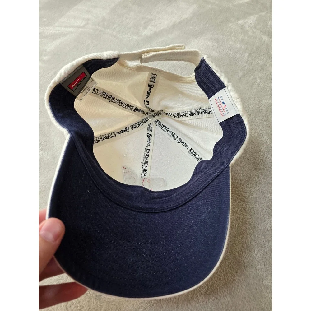 Vintage‎ Nike Team Milwaukee Brewers Hat Cap OSFA Adjustable Strapback Y2K